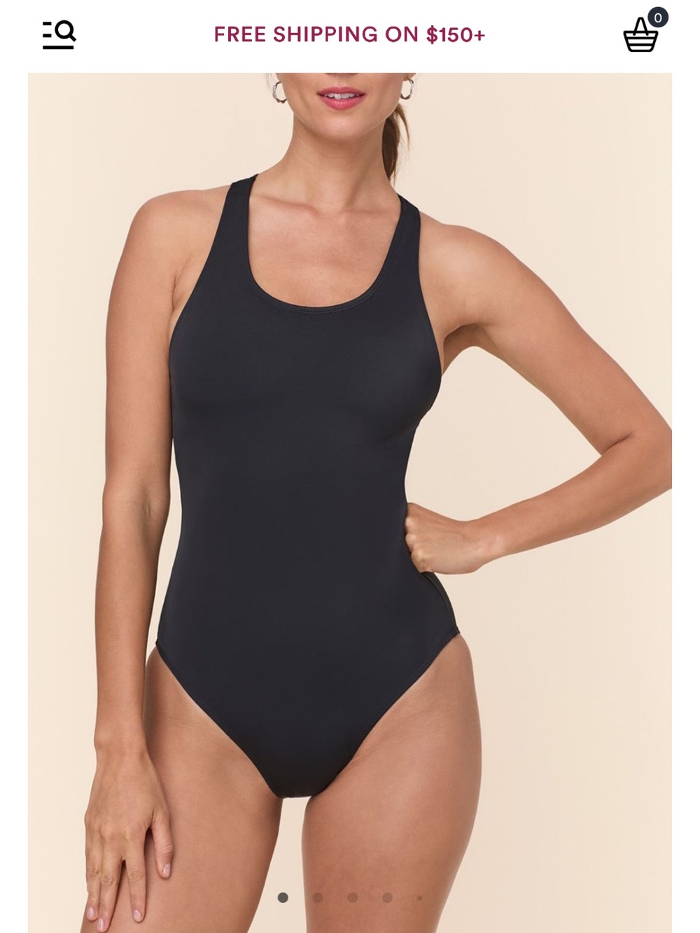 ANDIE 	The Tulum - Flat - Black - Classic - S